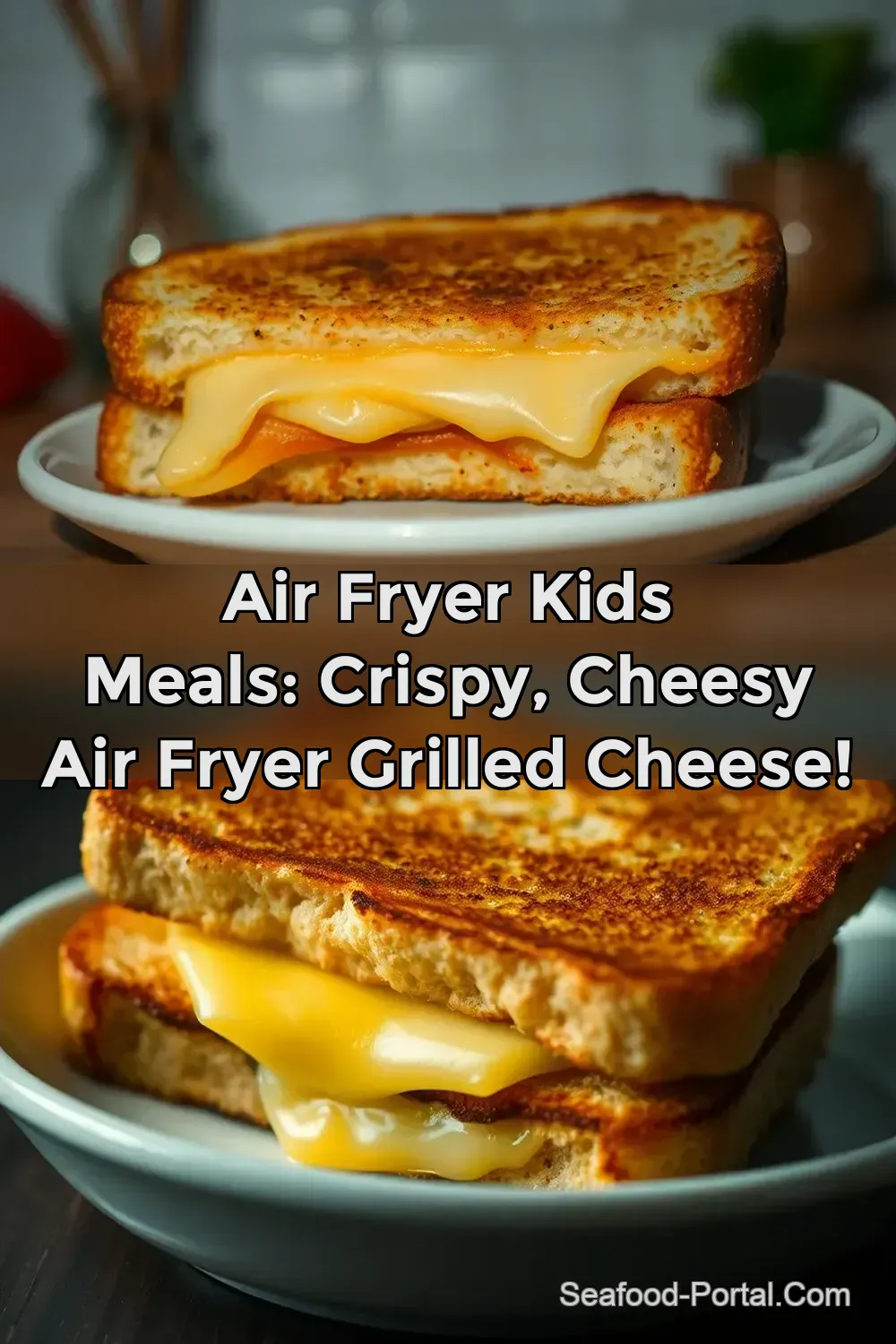 Air Fryer Kids Meals: Crispy Cheesy Air Fryer Grilled Cheese! : PIN FOR LATER Air Fryer Kids Meals: Crispy Cheesy Air Fryer Grilled Cheese!