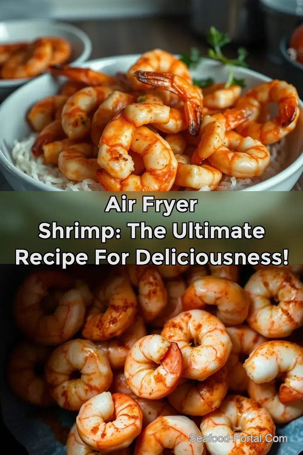 Air Fryer Shrimp: The ULTIMATE Recipe For Deliciousness! : PIN FOR LATER Air Fryer Shrimp: The ULTIMATE Recipe For Deliciousness!
