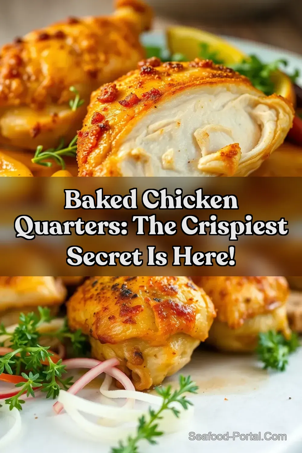 Crispy Baked Chicken Quarters: Sunday Roast Easy! - Seafood…