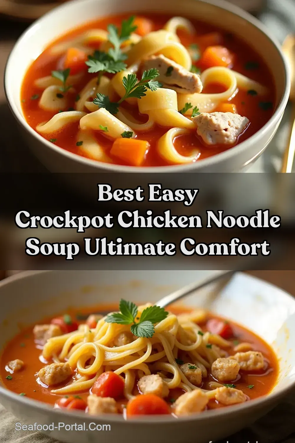 Easy Crockpot Chicken Noodle Soup Comfort Food Sorted