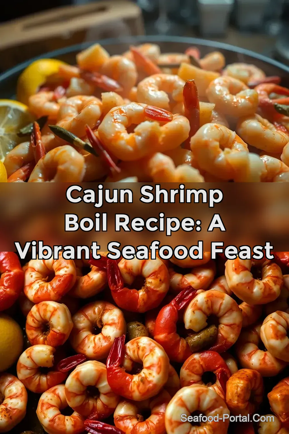Cajun Shrimp Boil Recipe: A Vibrant Seafood Feast : PIN FOR LATER Cajun Shrimp Boil Recipe: A Vibrant Seafood Feast