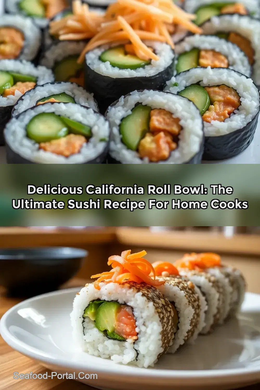Delicious California Roll Bowl: The Ultimate Sushi Recipe for Home Cooks : PIN FOR LATER Delicious California Roll Bowl: The Ultimate Sushi Recipe for Home Cooks