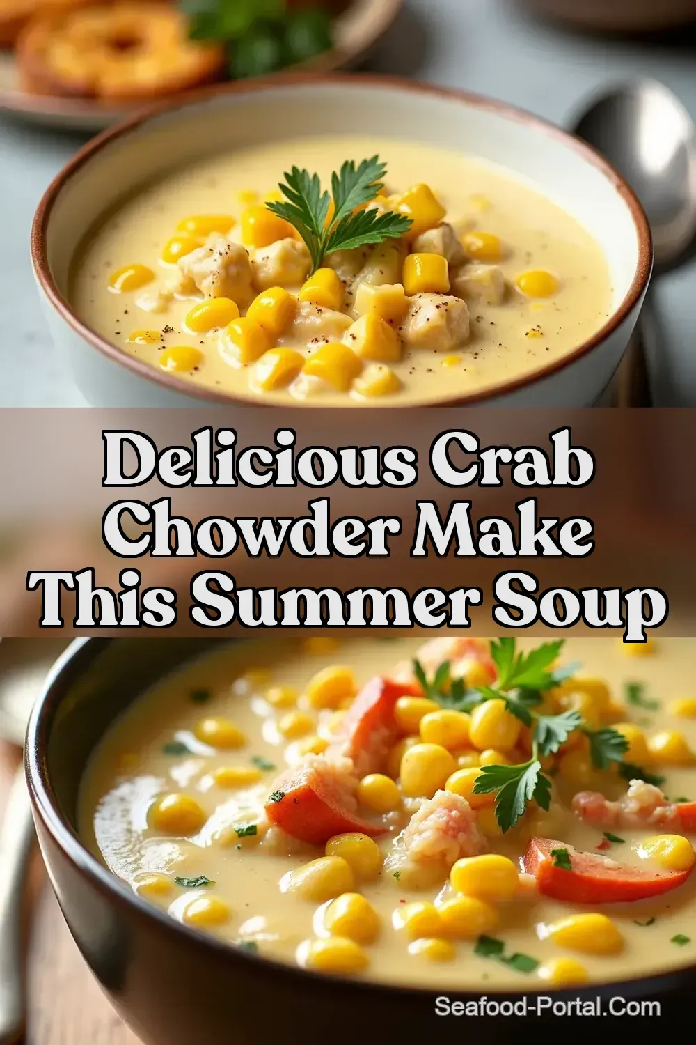 OnePot Corn Crab Chowder Seaside Comfort Food - Seafood…