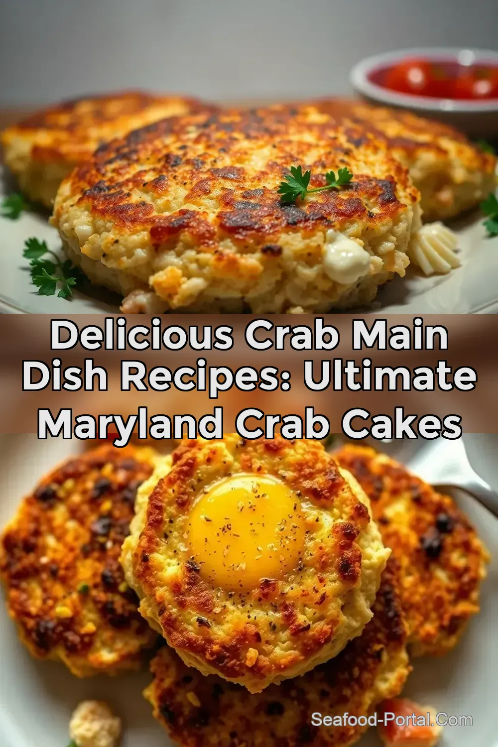 Delicious Crab Main Dish Recipes: Ultimate Maryland Crab Cakes : PIN FOR LATER Delicious Crab Main Dish Recipes: Ultimate Maryland Crab Cakes