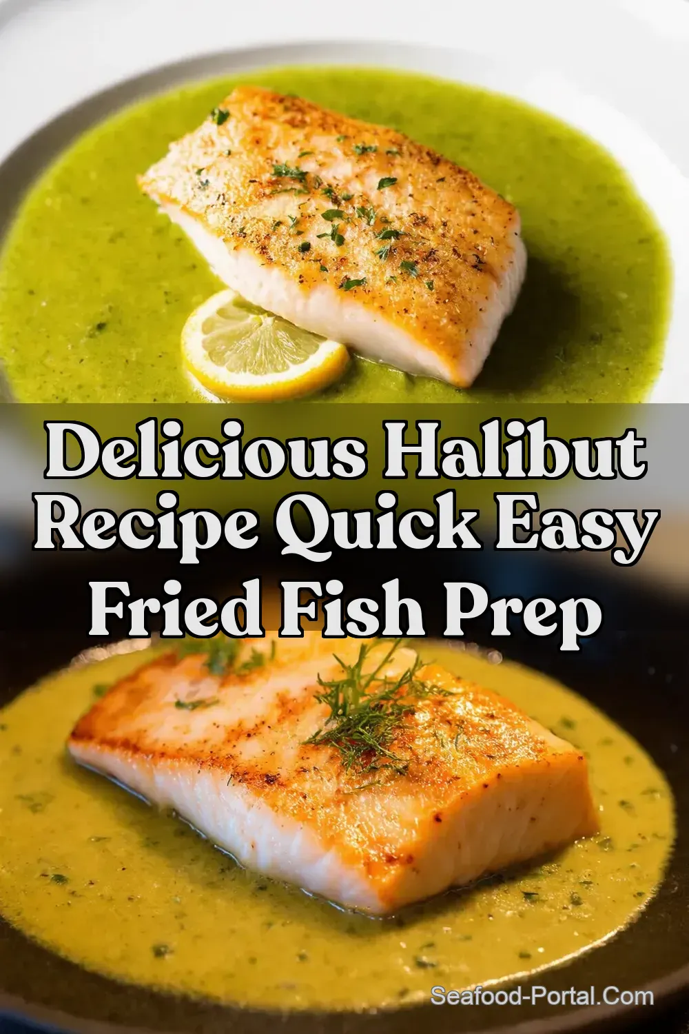 Easy PanSeared Halibut with LemonHerb Butter Sauce -…