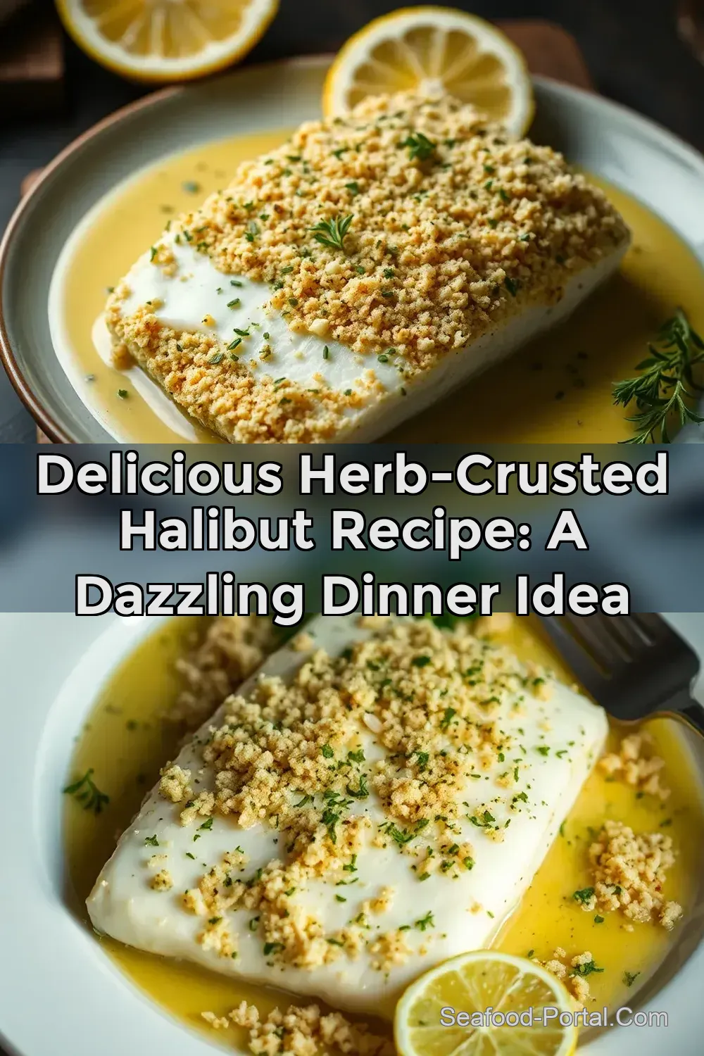 Delicious Herb-Crusted Halibut Recipe: A Dazzling Dinner Idea : PIN FOR LATER Delicious Herb-Crusted Halibut Recipe: A Dazzling Dinner Idea