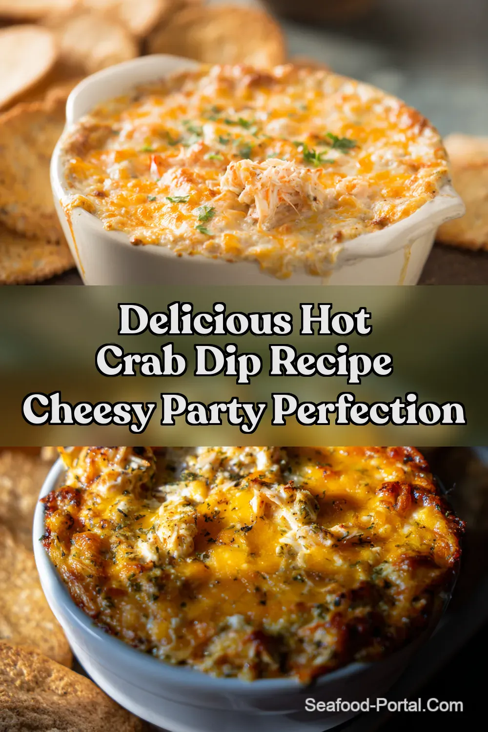 Hot Crab Dip Recipe Easy Baked Crab Cheddar Bliss - Seafood…