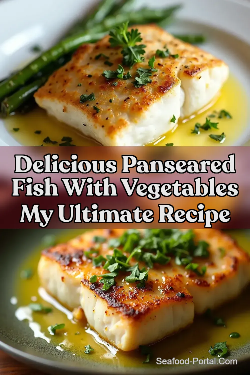 PanSeared White Fish with Garlic My Herb Butter Cod Secret