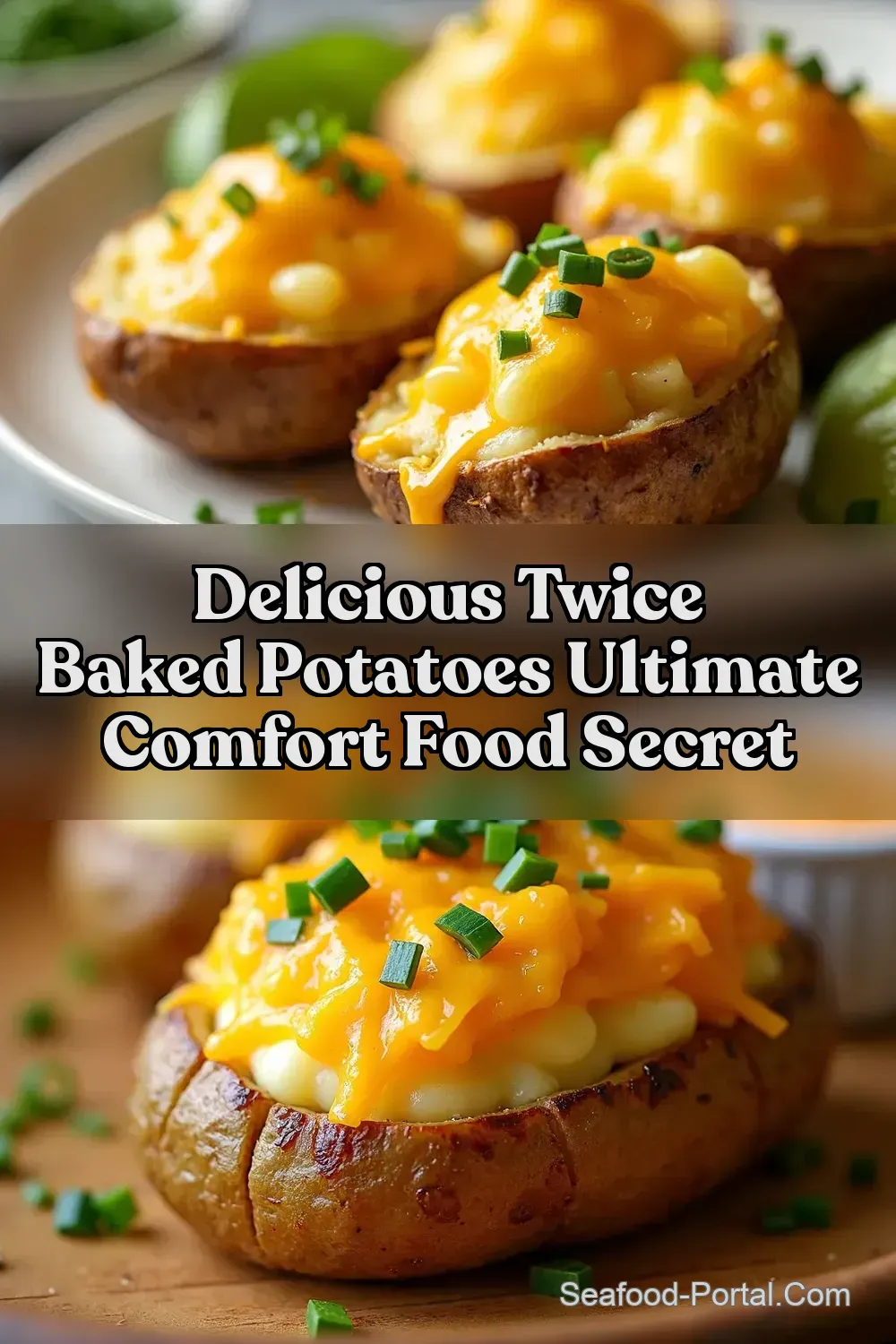 Ultimate twice baked potatoes twice baked Cheddar Chive…