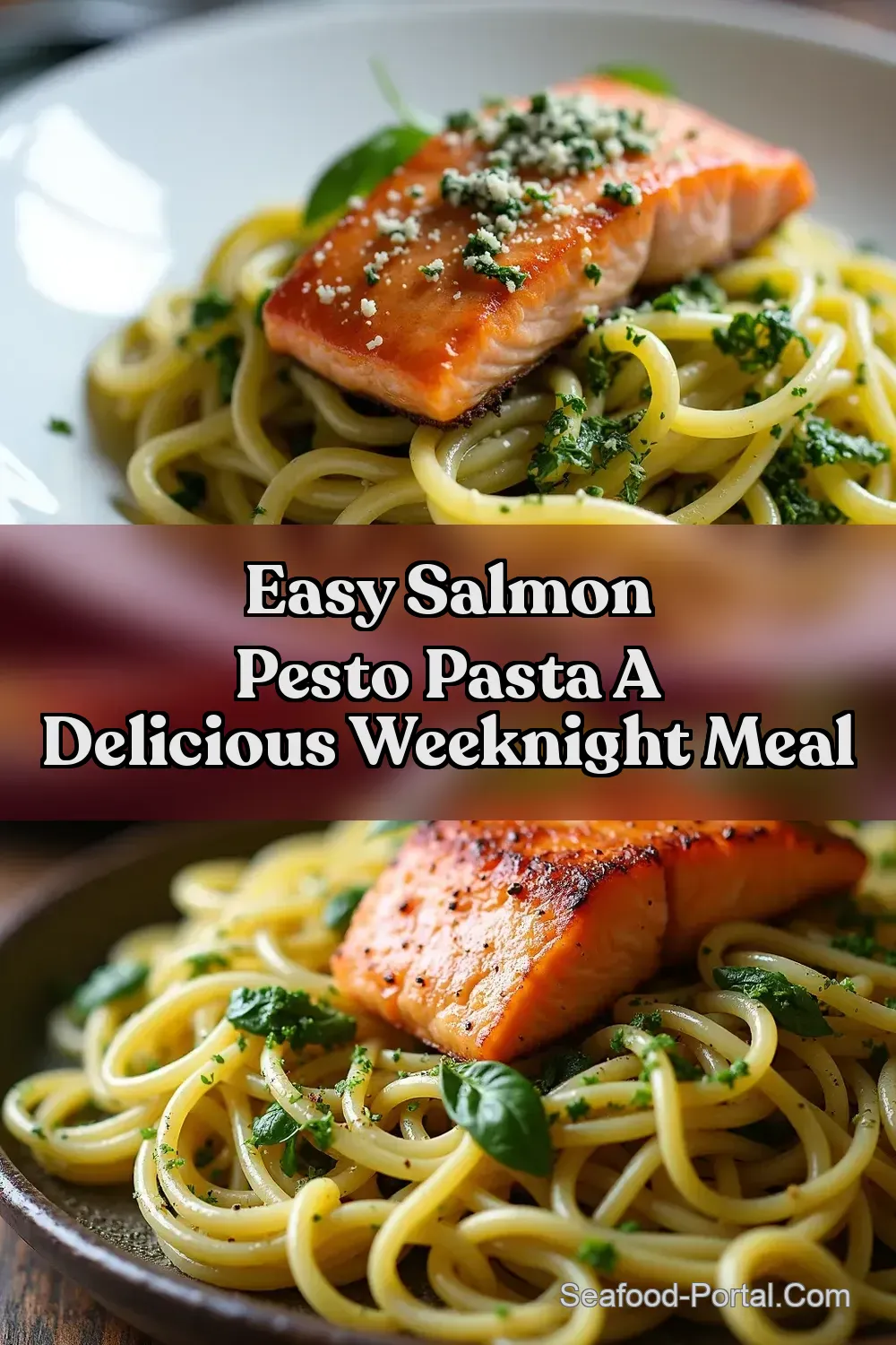Salmon Pesto Pasta Perfection A Weeknight Wonder - Seafood…