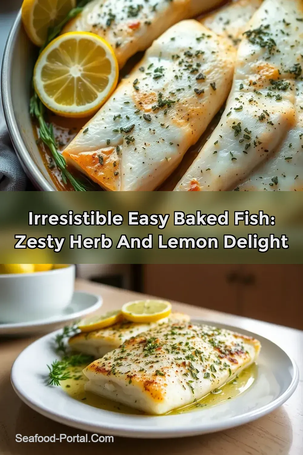 Irresistible Easy Baked Fish: Zesty Herb and Lemon Delight : PIN FOR LATER Irresistible Easy Baked Fish: Zesty Herb and Lemon Delight