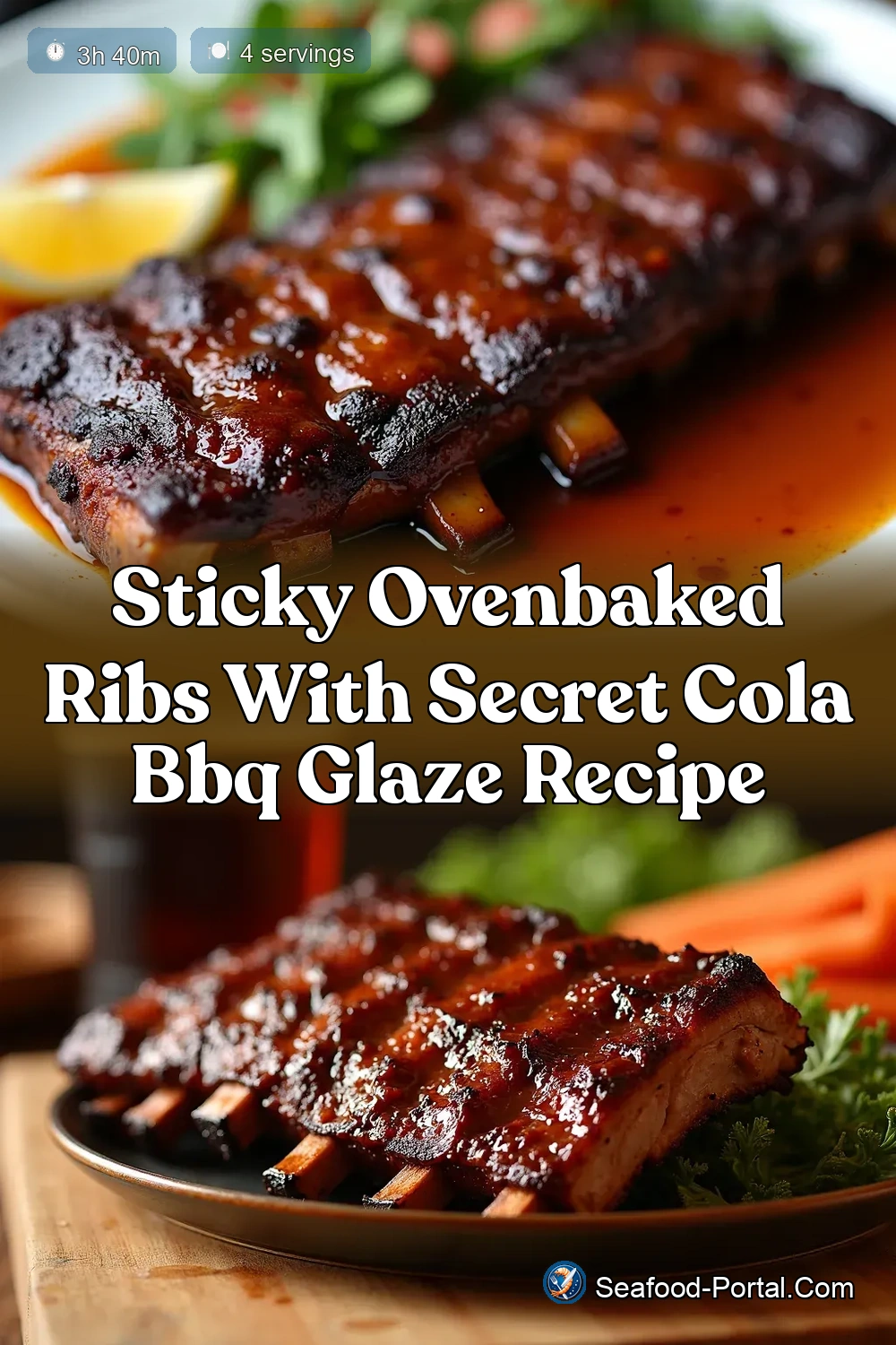 FallOffTheBone Oven Ribs with Cola Barbecue Sauce - Seafood…