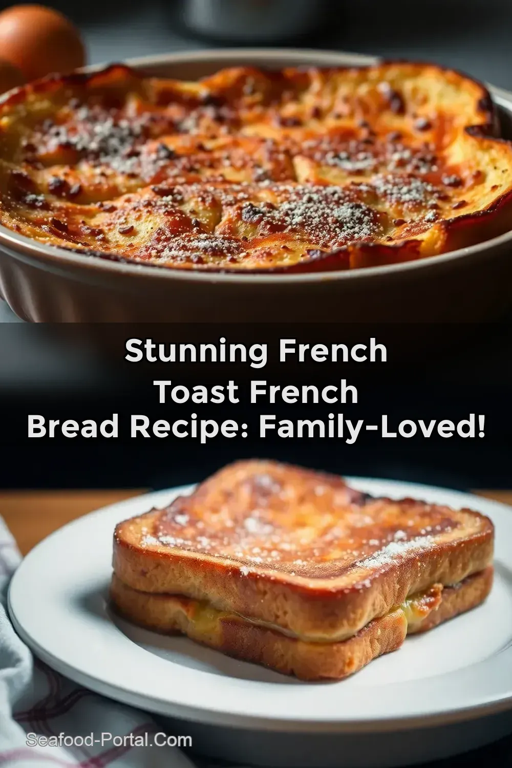 Stunning French Toast French Bread Recipe: Family-Loved! : PIN FOR LATER Stunning French Toast French Bread Recipe: Family-Loved!