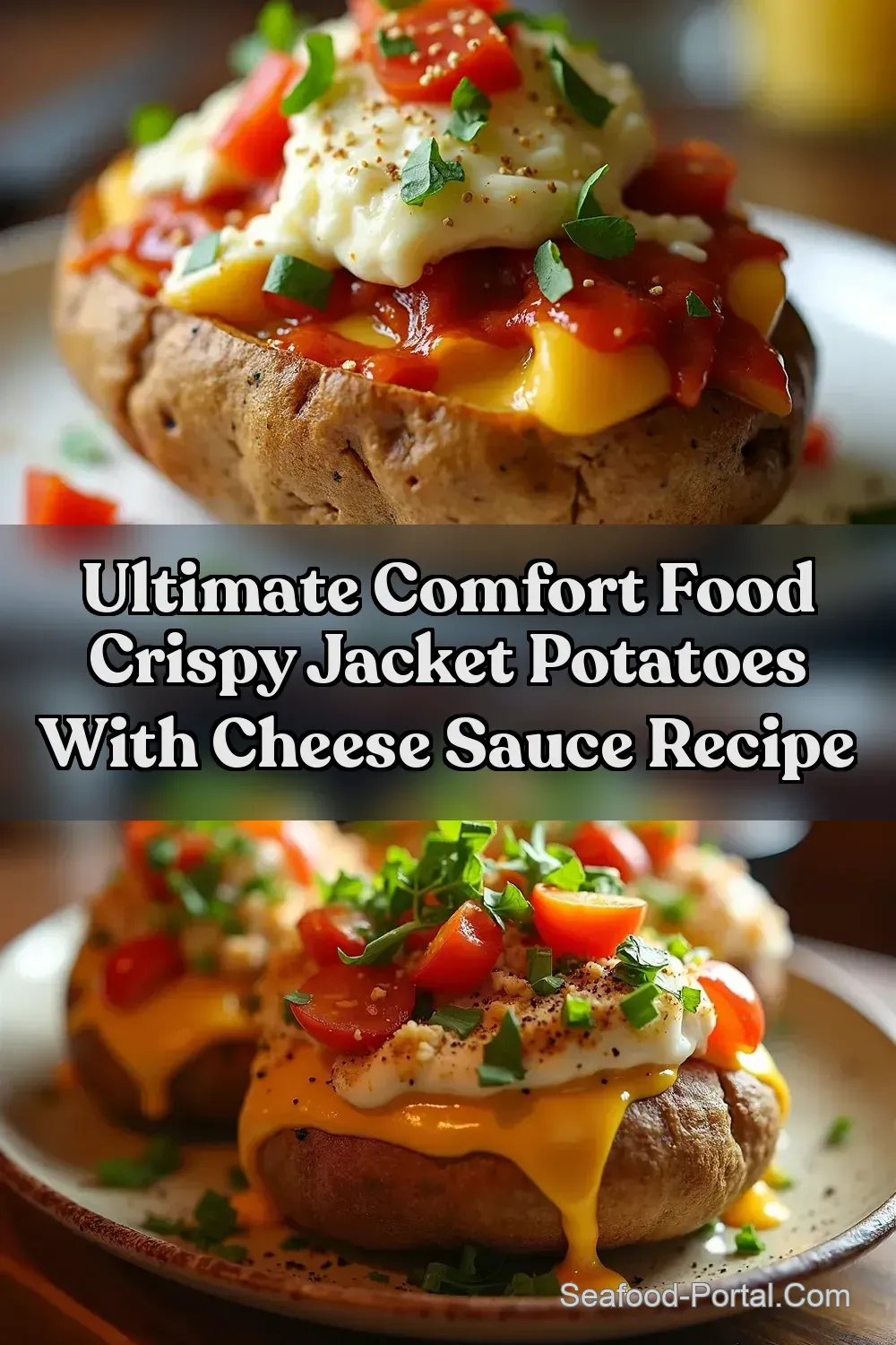 Fully Loaded Jacket Potatoes Comfort Food Bomb - Seafood…