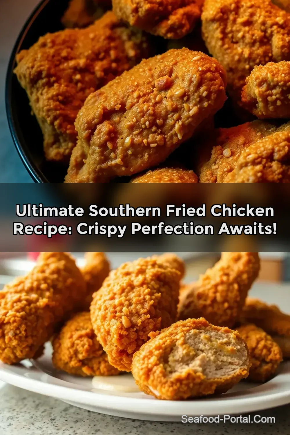 Ultimate Southern Fried Chicken Recipe: Crispy Perfection Awaits! : PIN FOR LATER Ultimate Southern Fried Chicken Recipe: Crispy Perfection Awaits!