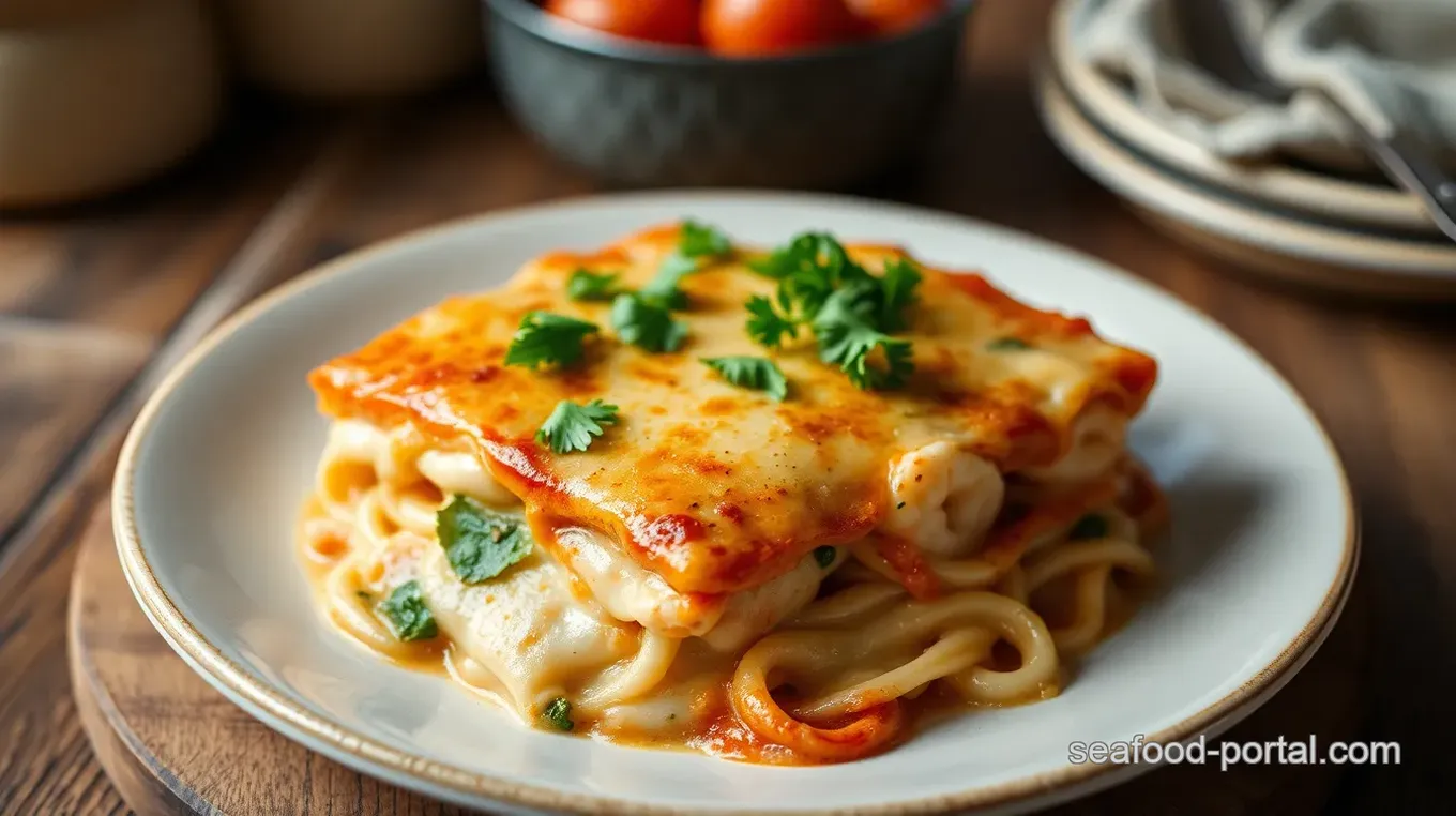 Creamy Seafood Lasagna