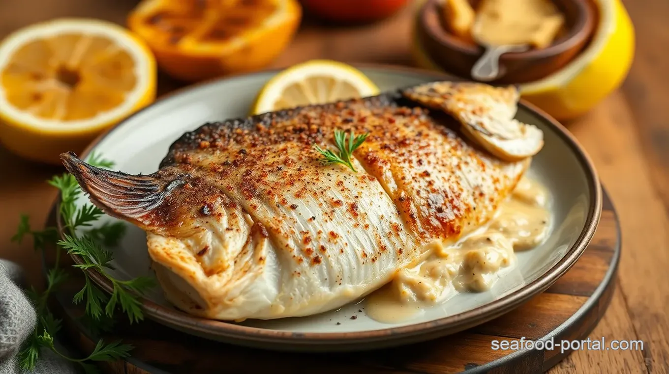 Baked Fish with Dijon Mustard and Creole Seasoning