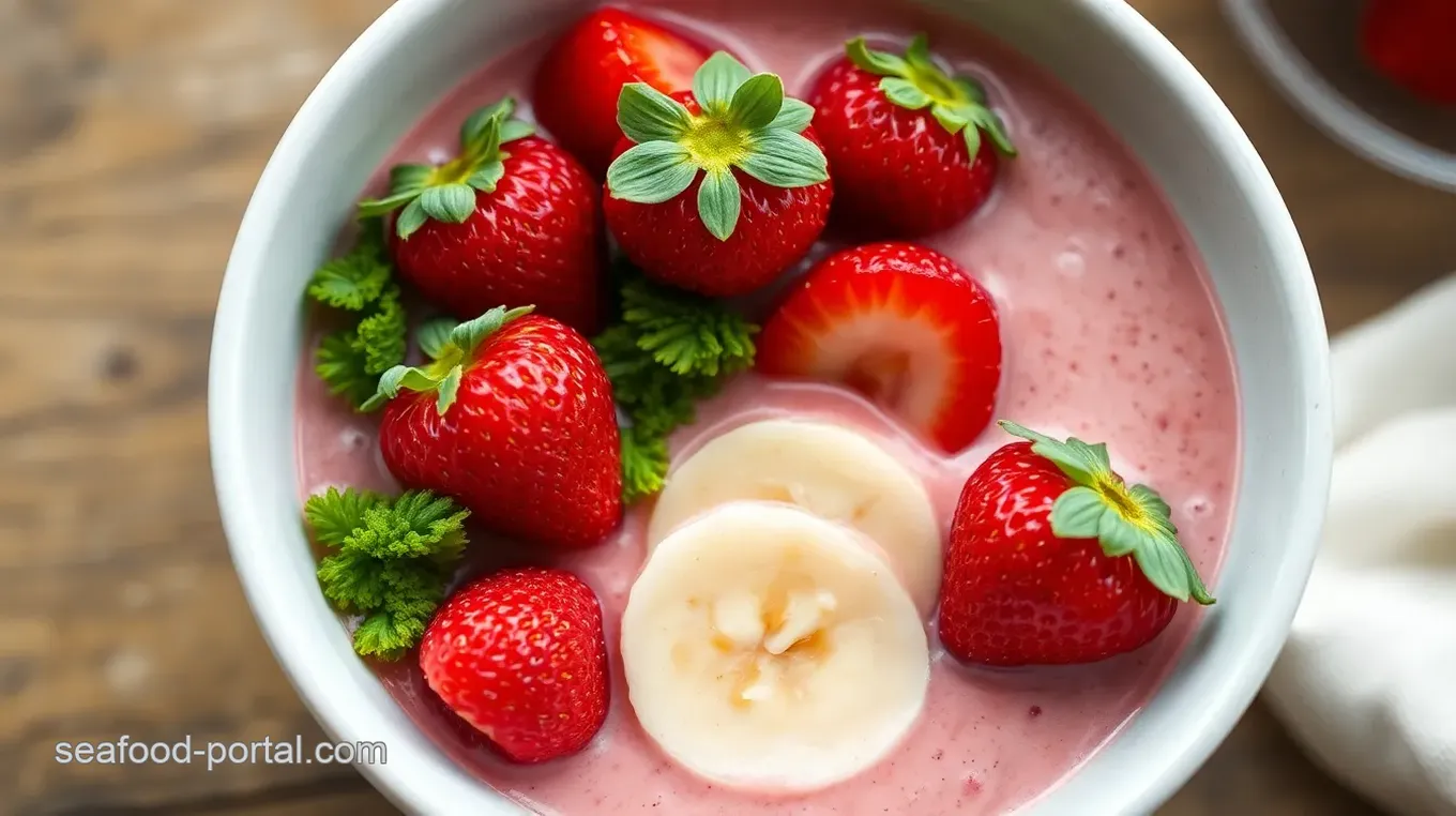 Strawberry Sea Moss Smoothie Bowl