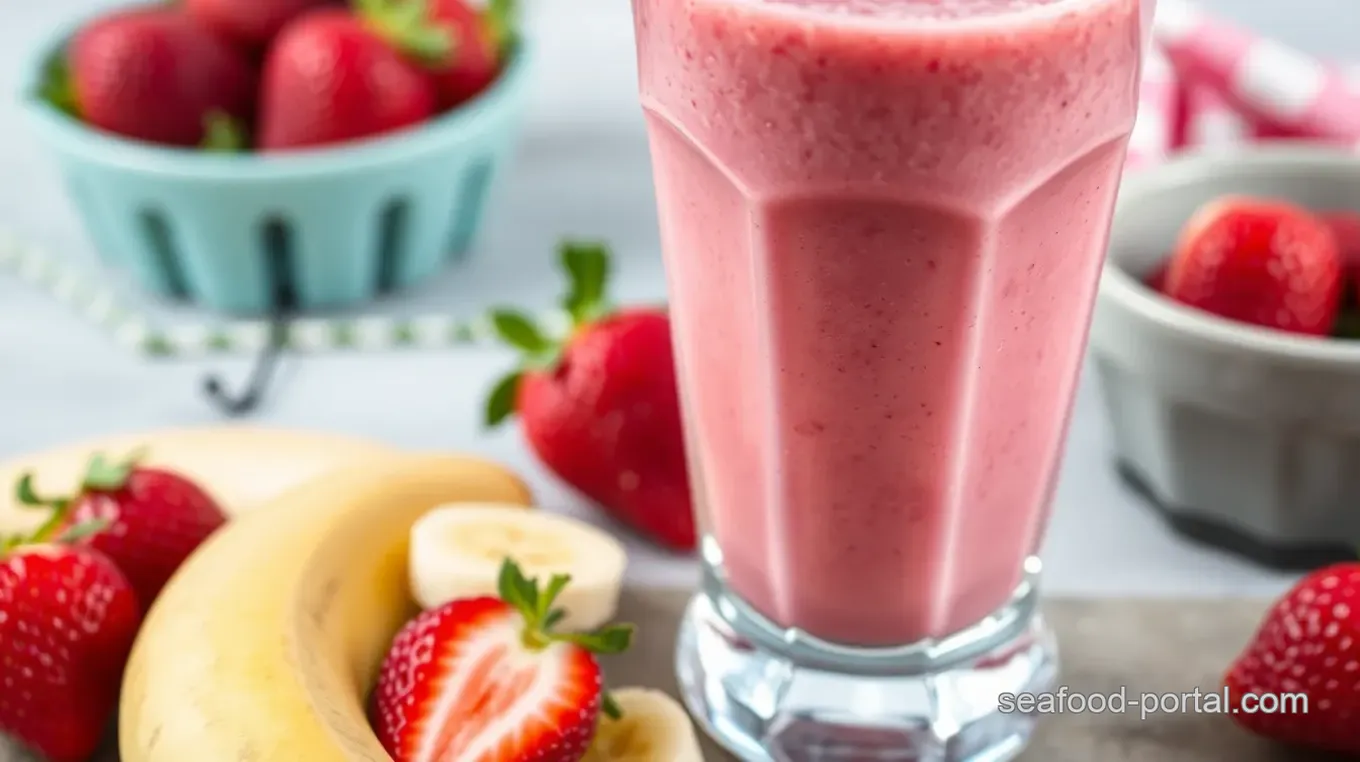 Strawberry Sea Moss Gel Smoothie