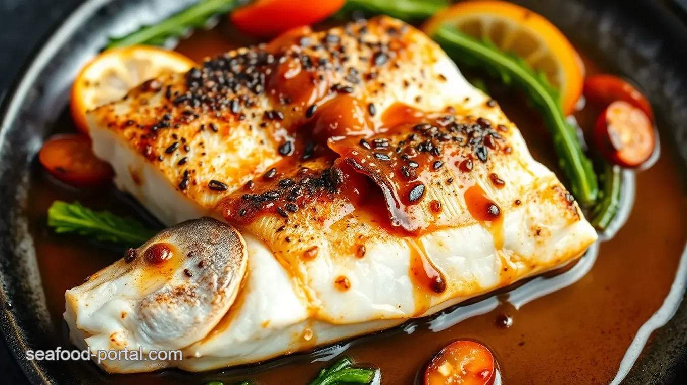 Miso-Glazed Sea Bass