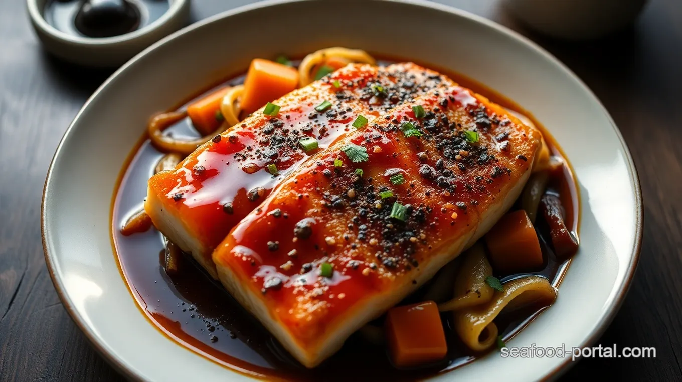 Chilean Sea Bass with Ginger Soy Glaze