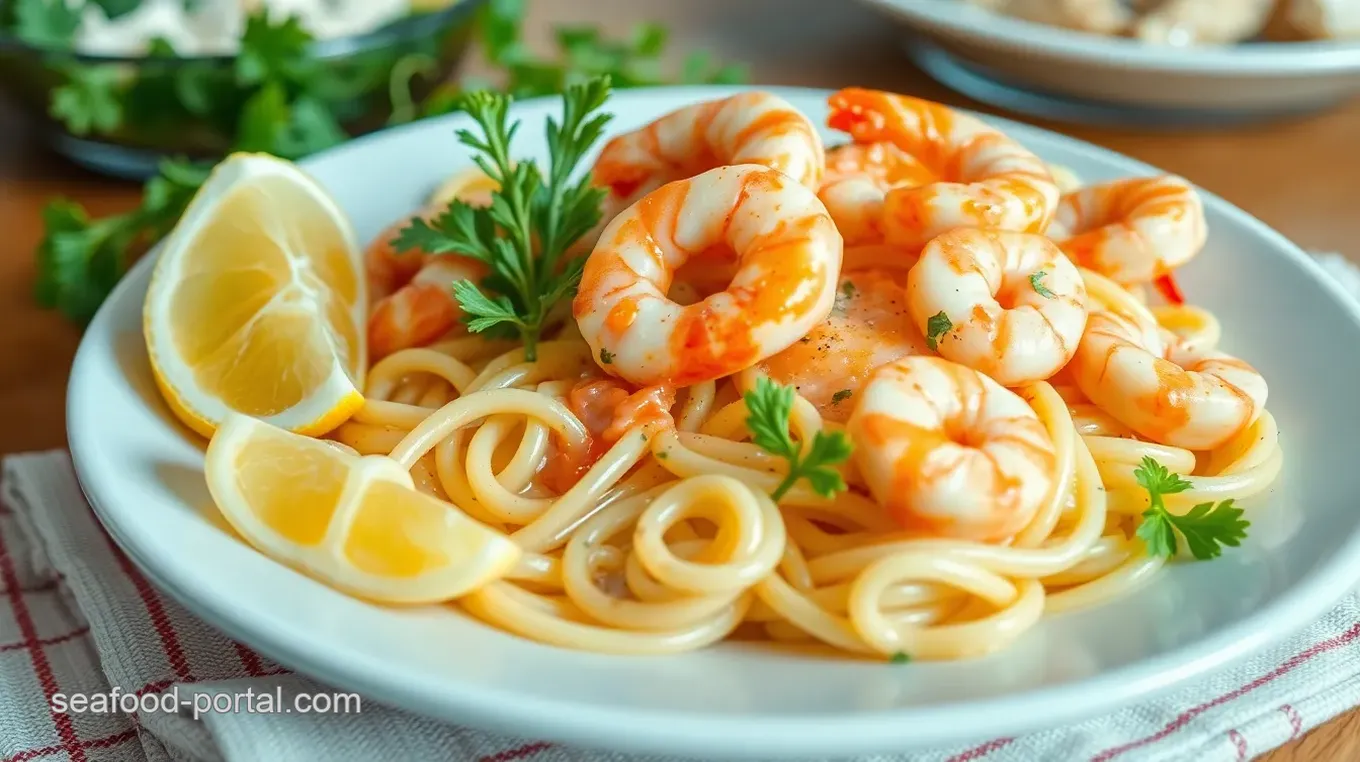 Shrimp Pasta Salad with Caesar Vinaigrette