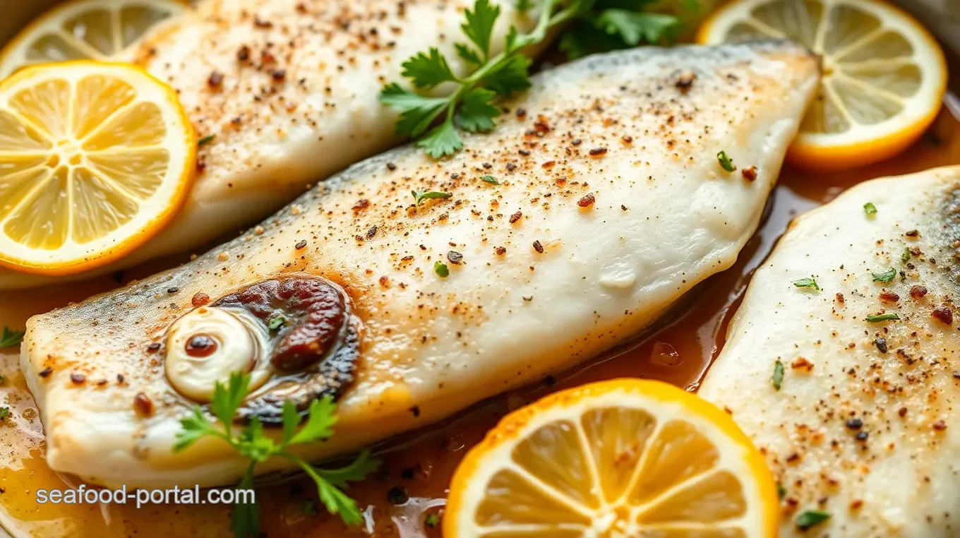 Grilled Sea Bass with Lemon Herb Marinade