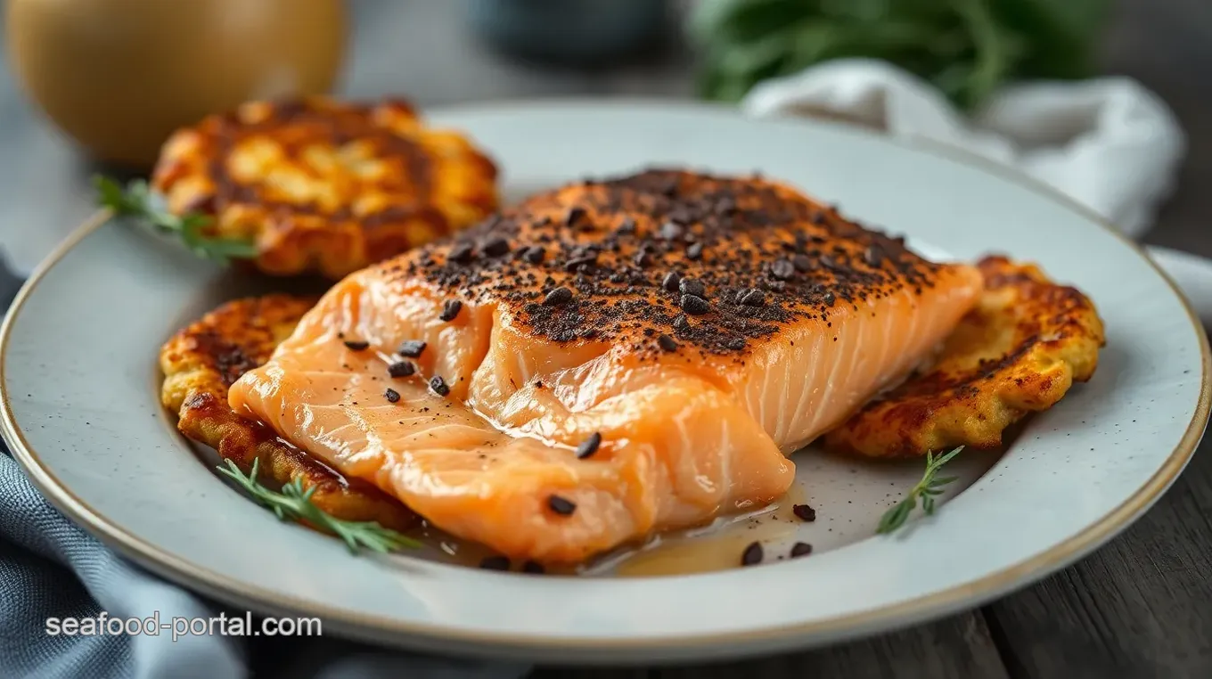 Overnight Cold Smoked Salmon with Latkes