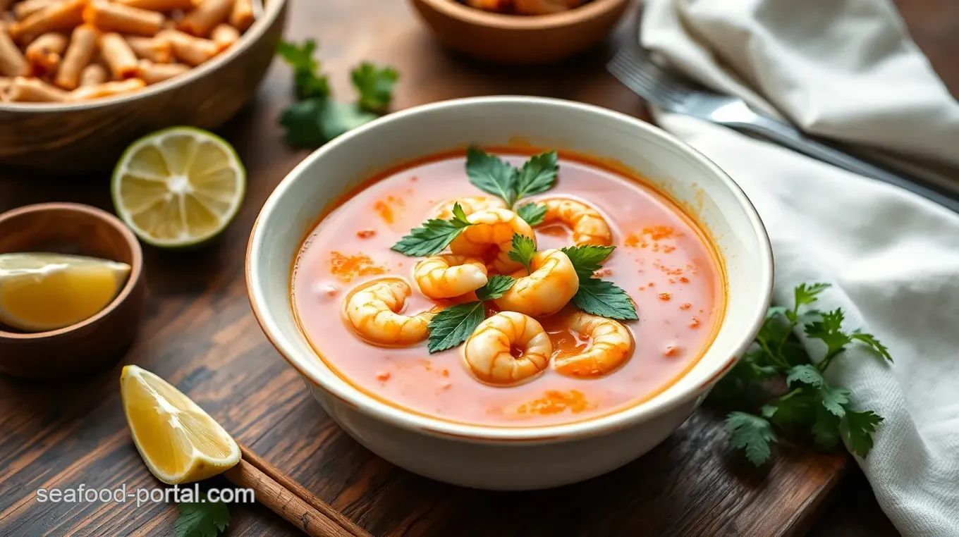 Spicy Shrimp Soup with Zesty Citrus