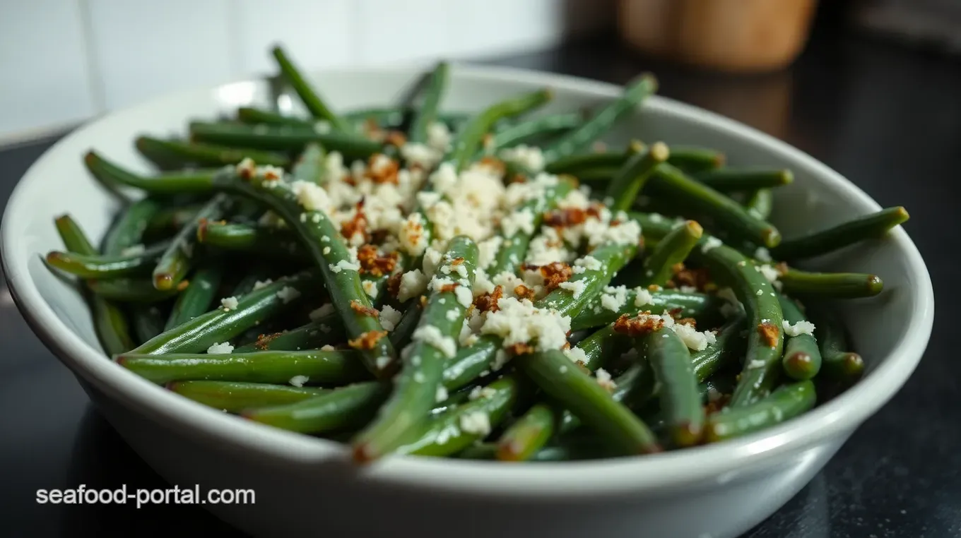Crispy Baked Green Beans with Garlic & Parmesan: A Family Favorite Crispy Baked Green Beans with Parmesan and Garlic