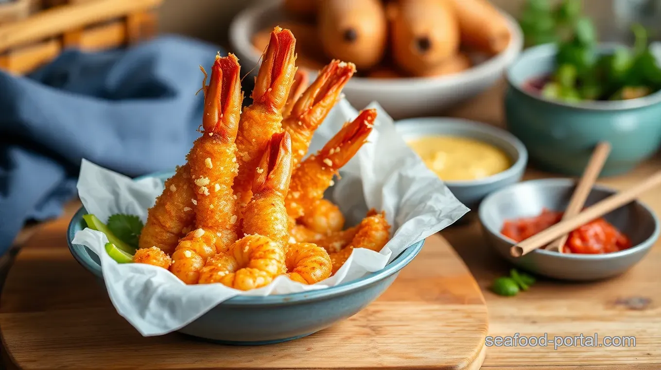 Crispy Coconut Fried Prawns Delight