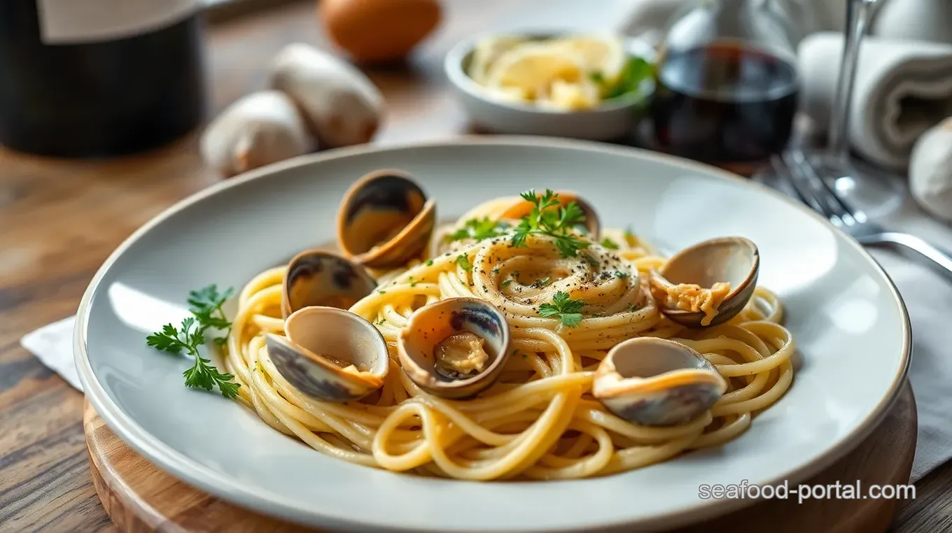 Quick Clam Linguine with Garlic & Wine