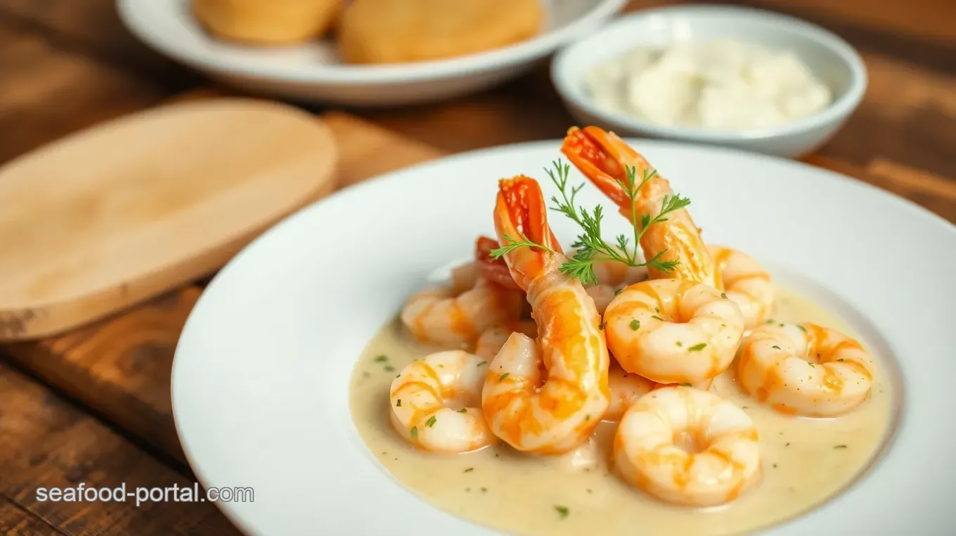 Delicious Creamy Garlic Prawns