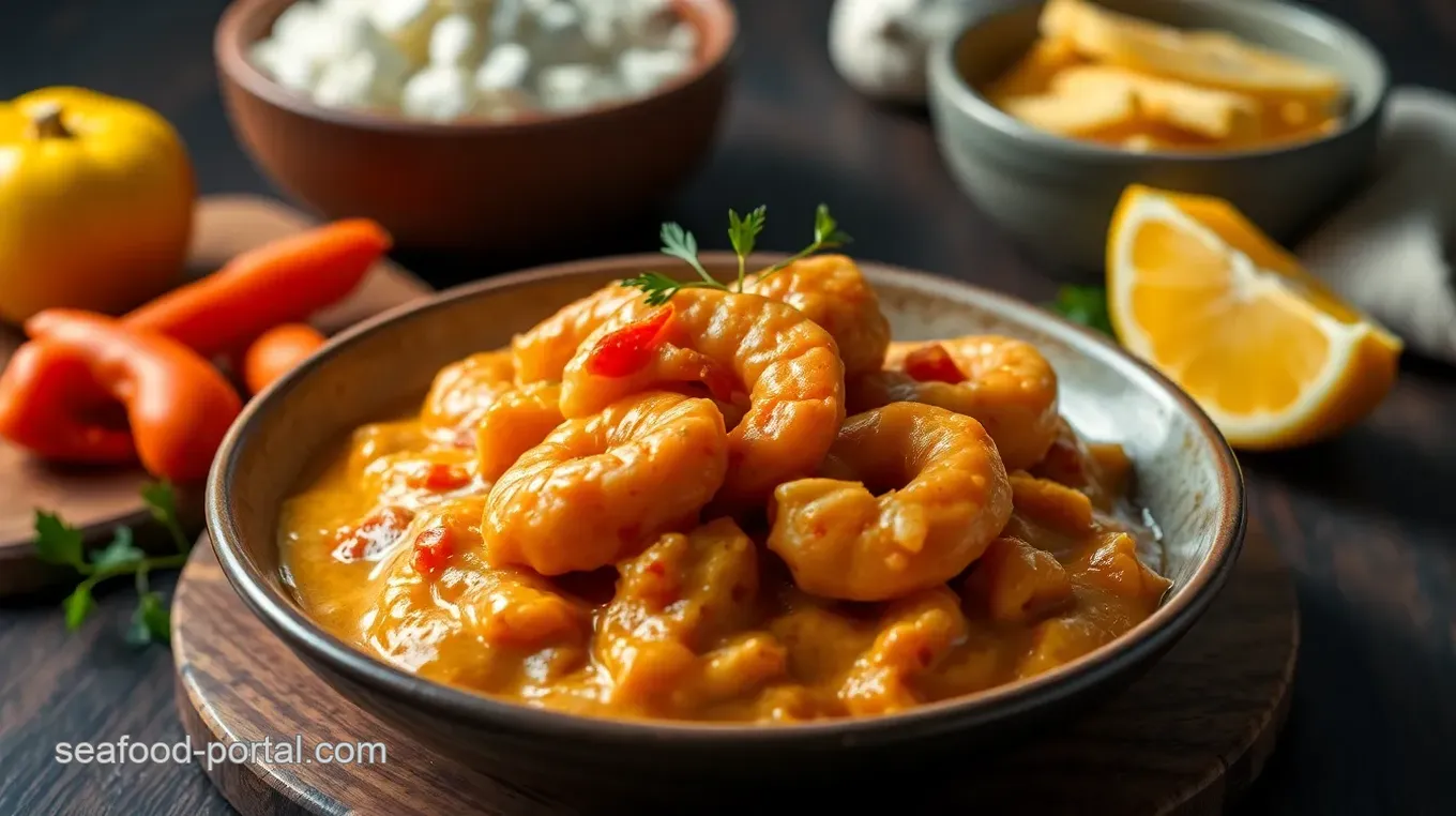 Delicious Prawn and Lotha Bean Curry