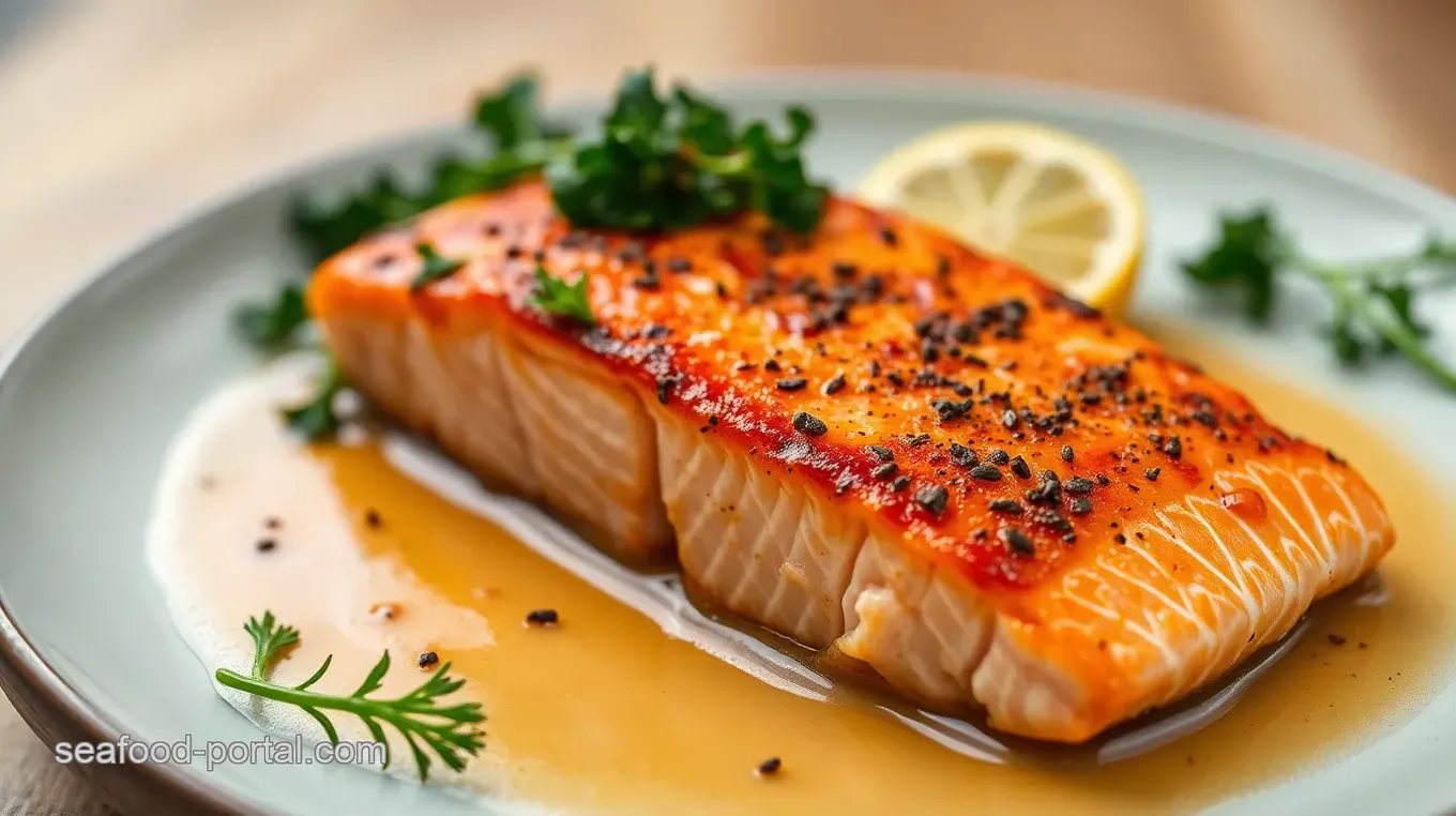 Crispy Roasted Salmon on a Bed of Garlic Kale