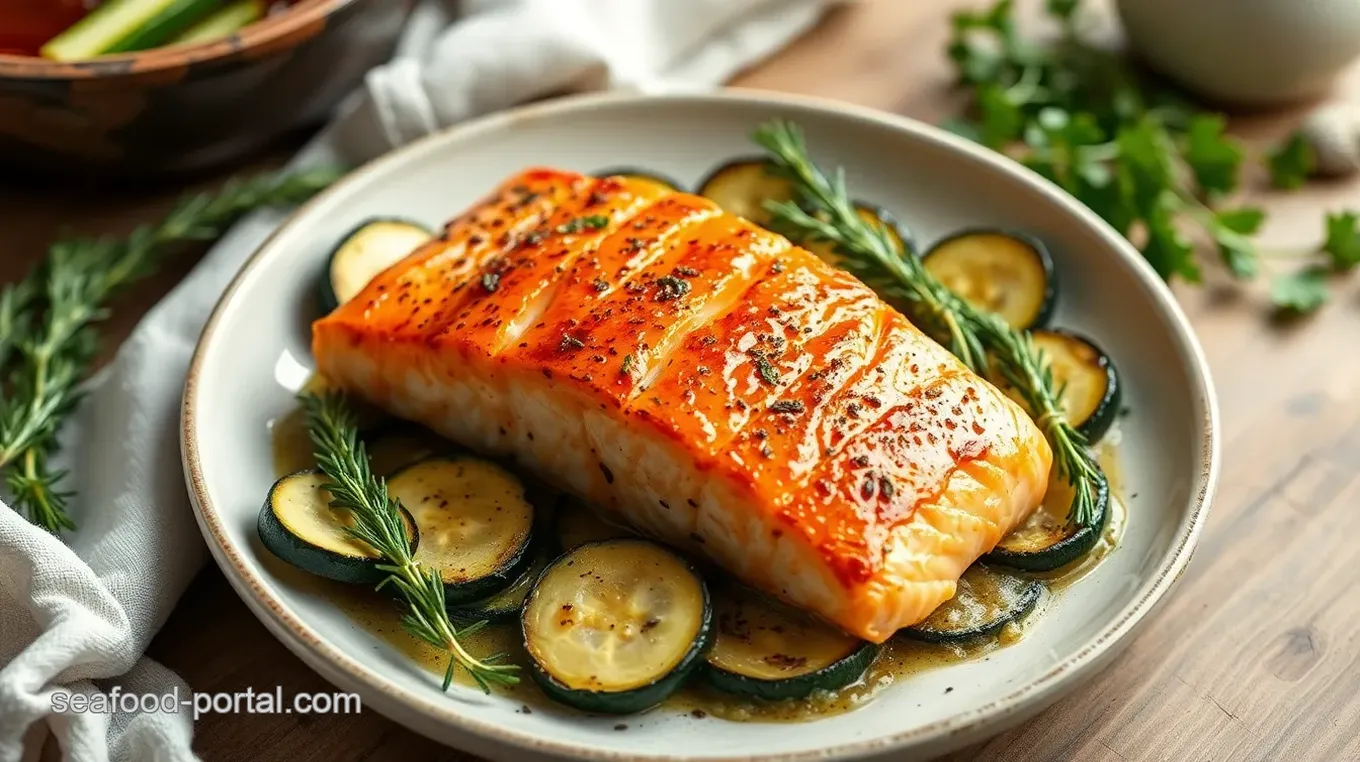 Delicious Salmon Zucchini Delight