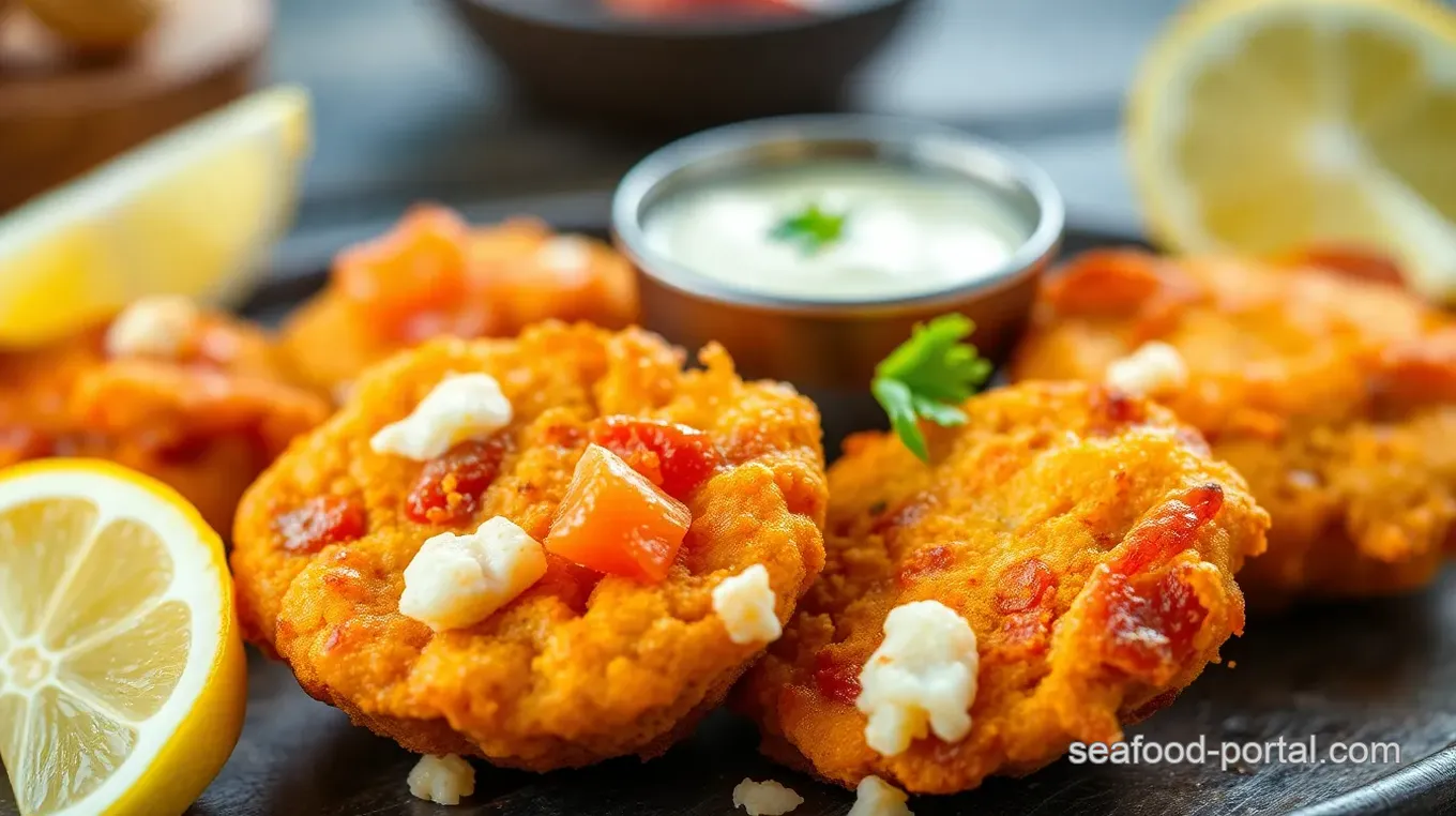 Crispy Seafood Fritters with Spicy Remoulade