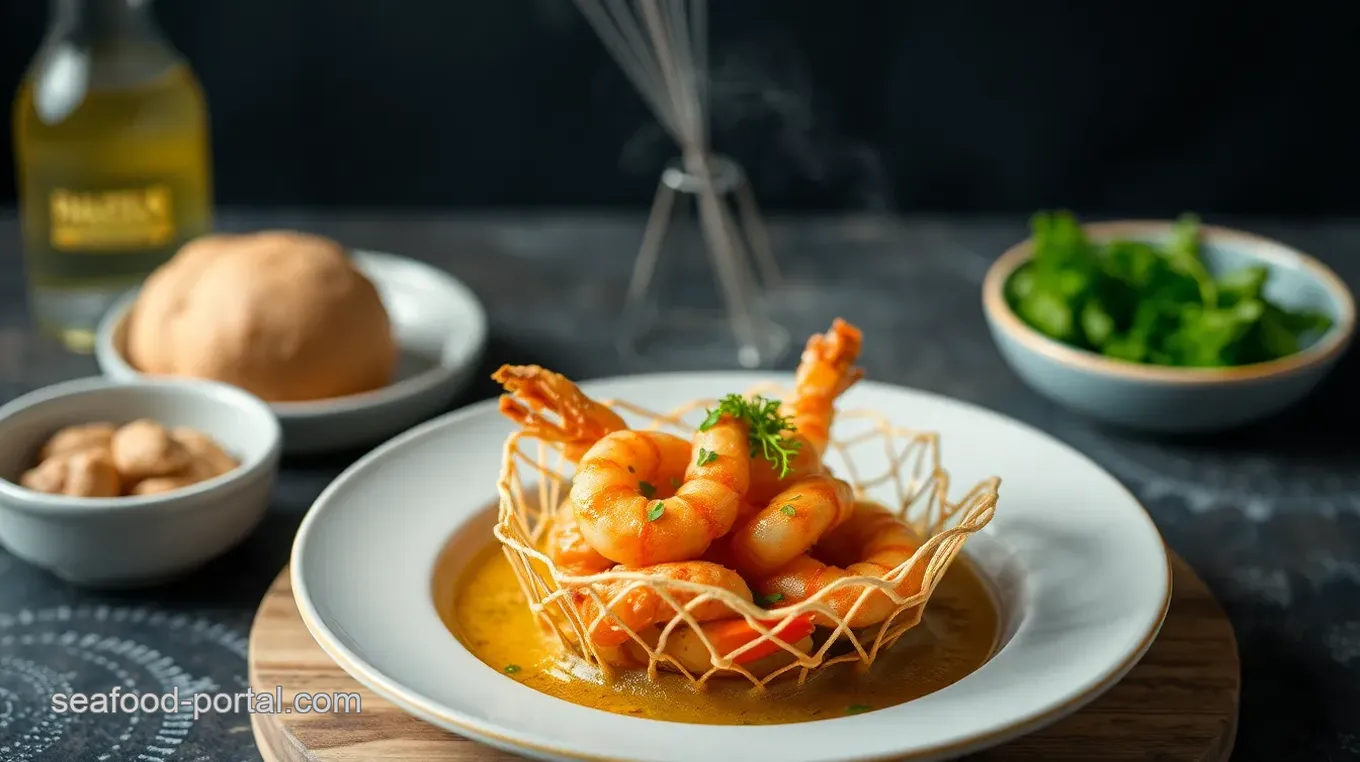 Prawn & Egg Net Rolls