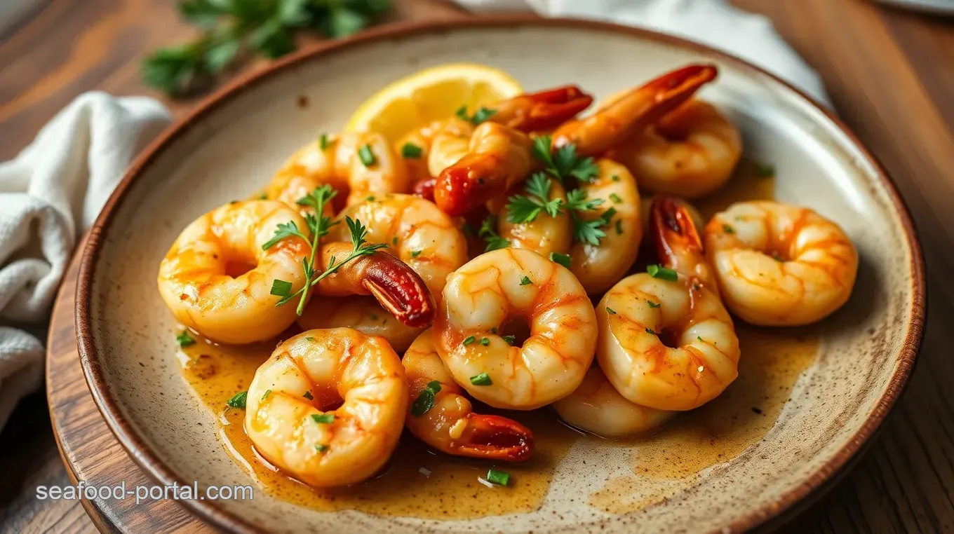 Quick Garlic Butter Prawns in 15 Min