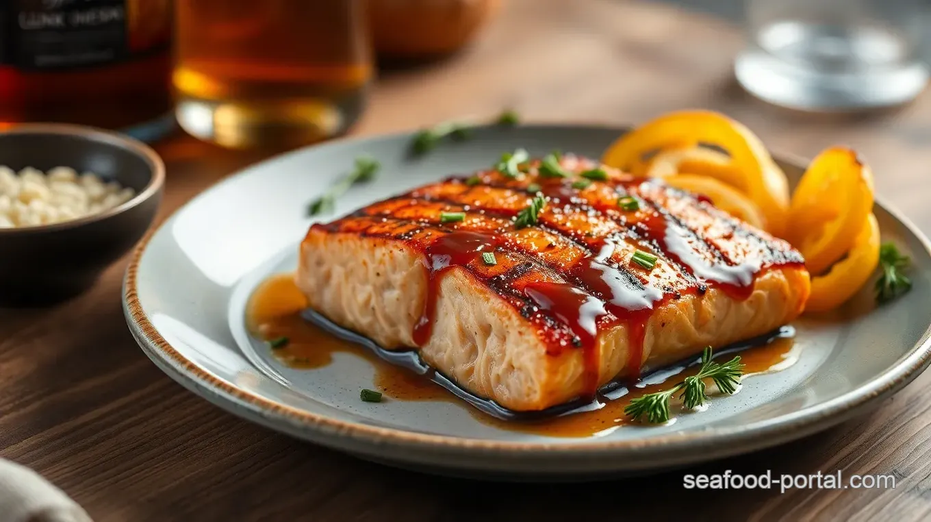 Bourbon-Glazed Salmon