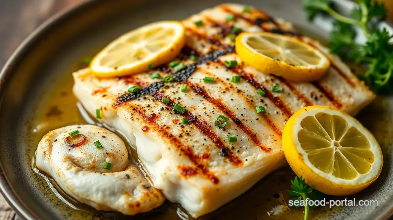 Grilled Sea Bass with Tangy Lemon Flavor