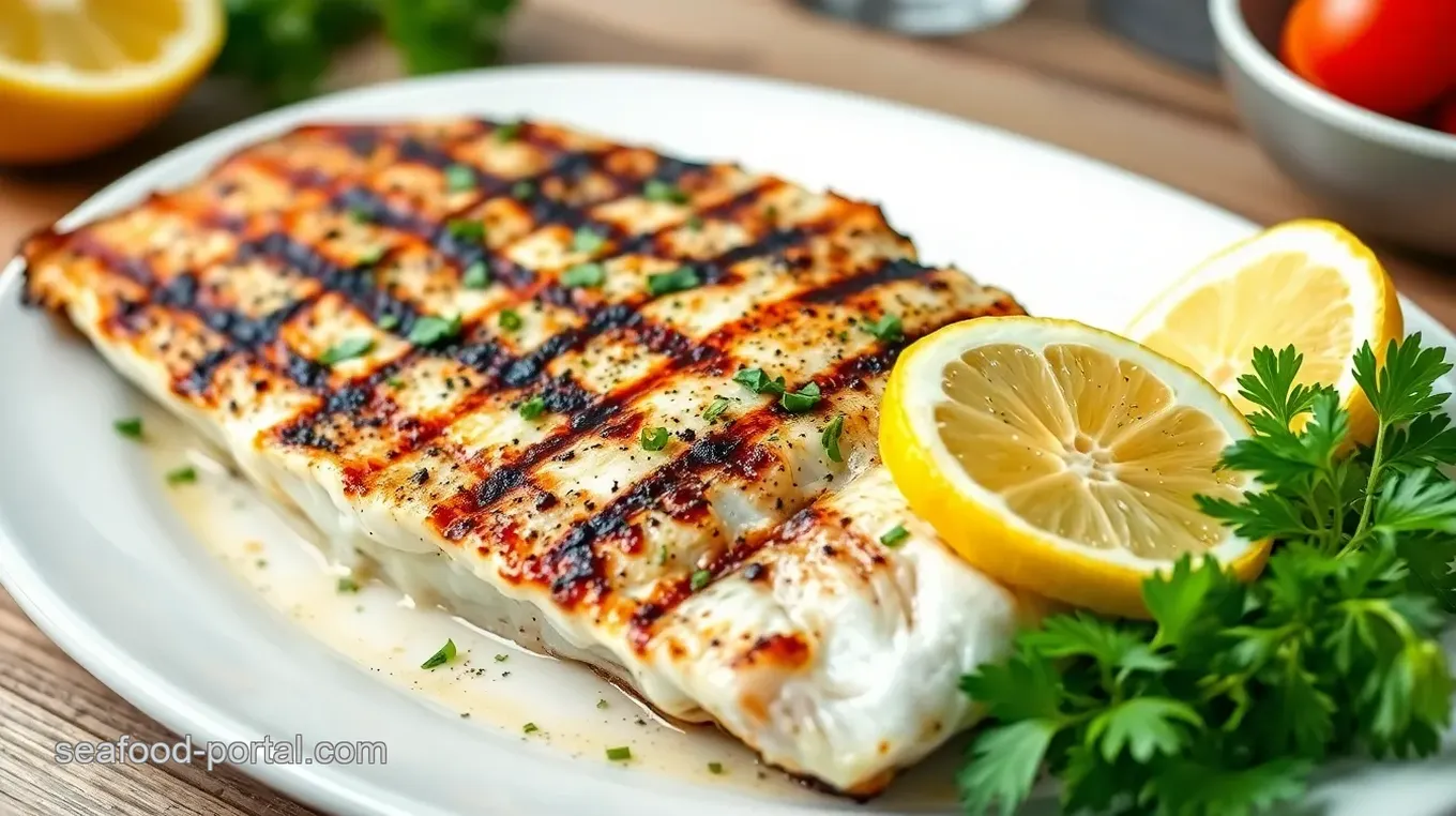 Grilled Sea Bass with Fresh Herb Marinade