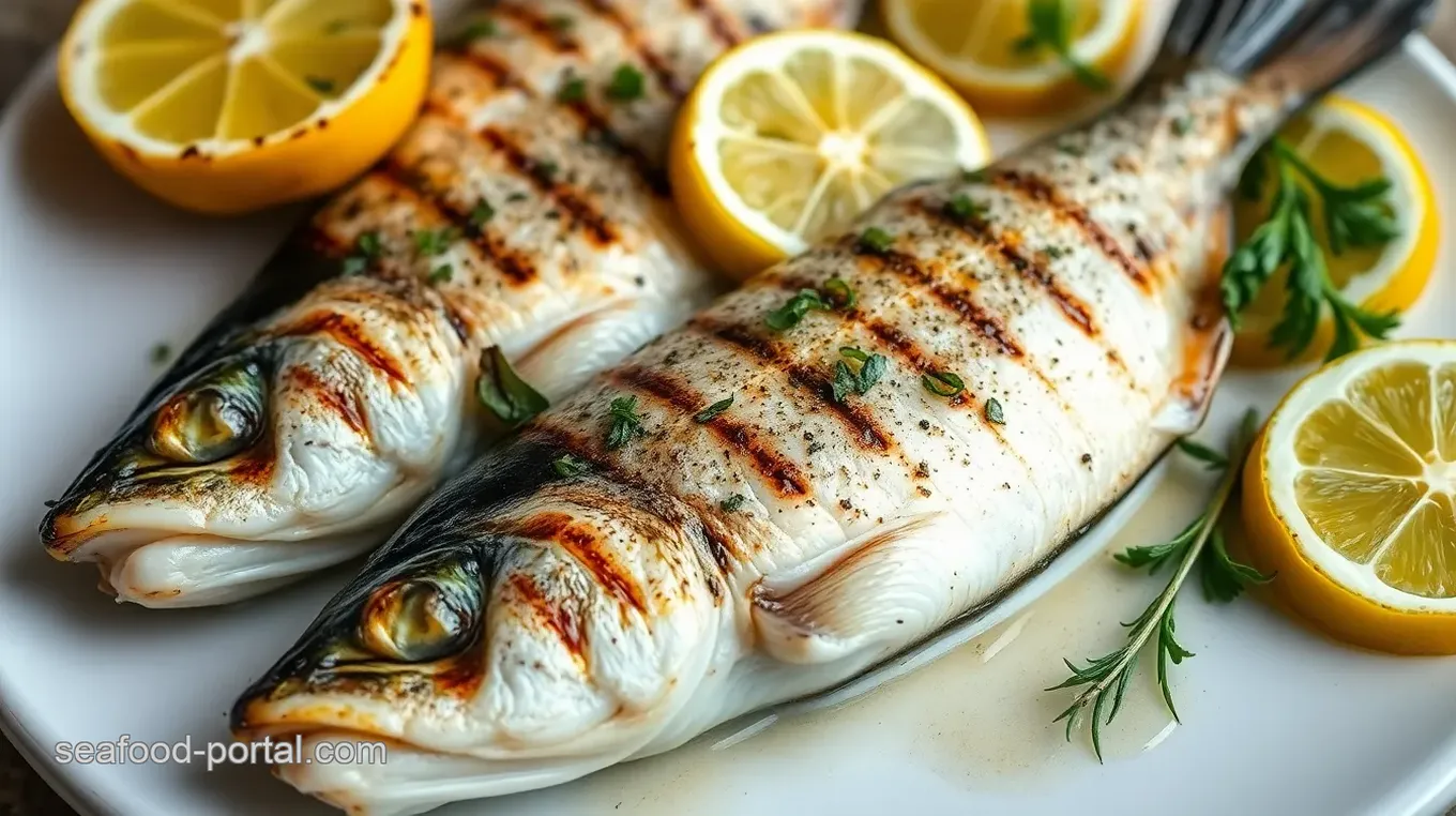 Grilled Sea Bass - Zesty Lemon Herb Delight