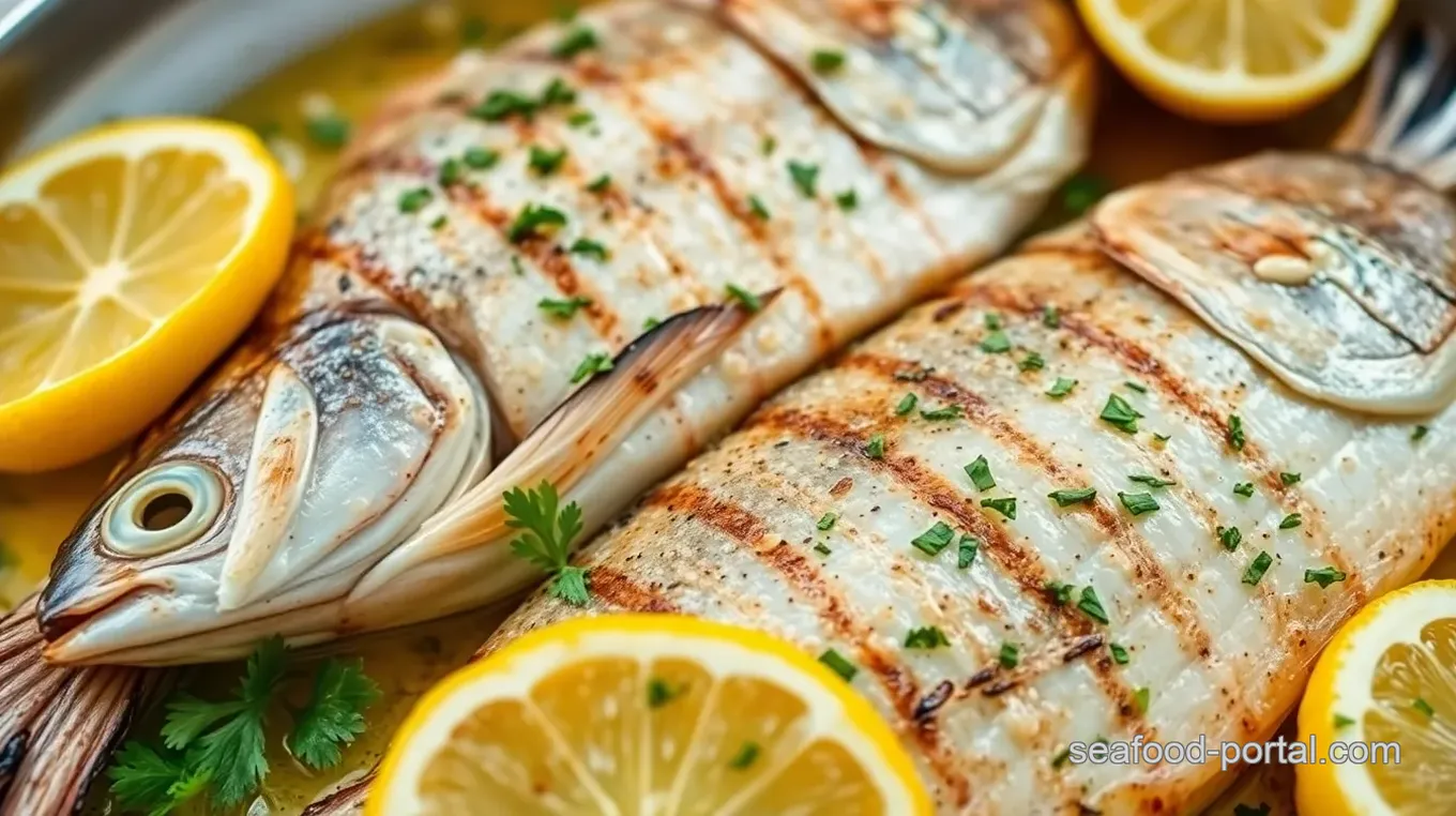 Grilled Sea Bream with Lemon and Herbs