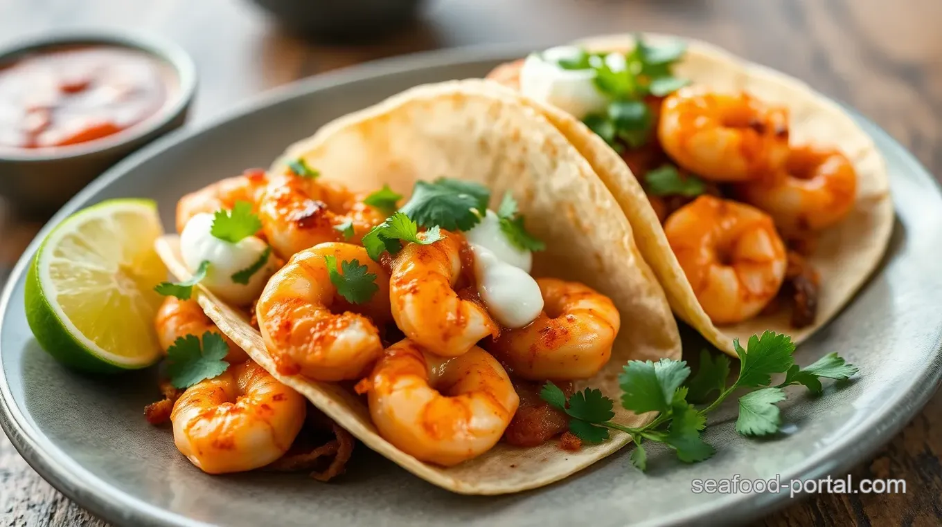 Mexican seafood dishes: 5 Amazing Shrimp Tacos with Chipotle Sauce