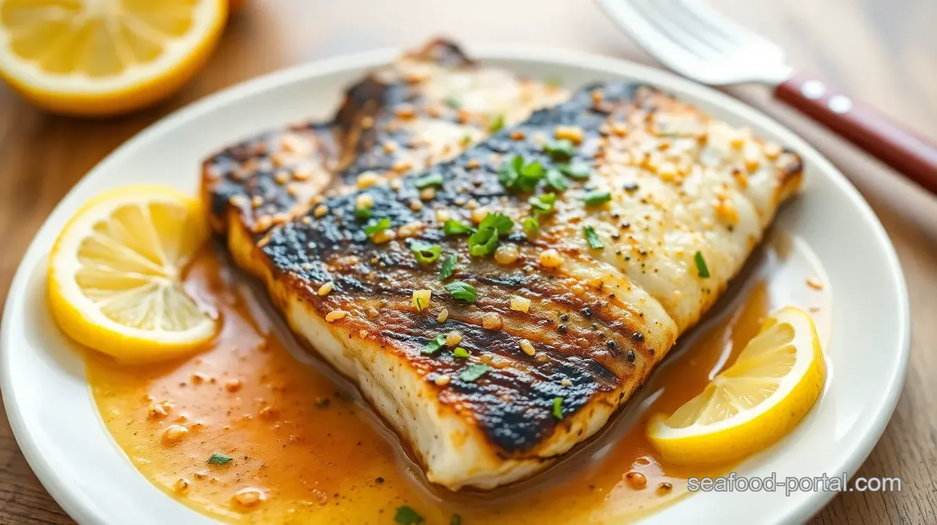 Pan-Seared Black Sea Bass with Lemon Butter