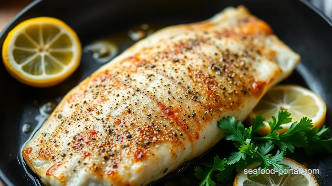 Pan-Seared Sea Trout with Zesty Lemon Sauce