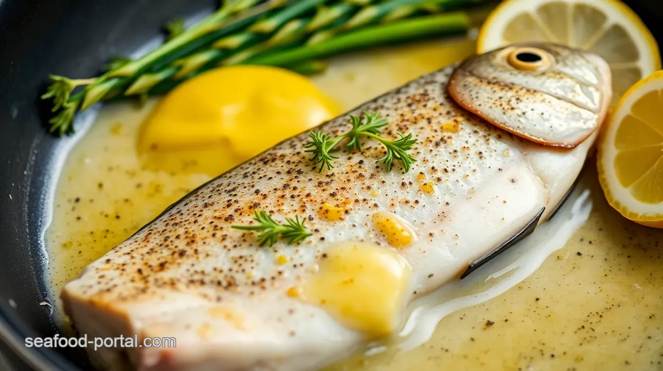 Pan-Seared Speckled Sea Trout with Lemon Herb Butter