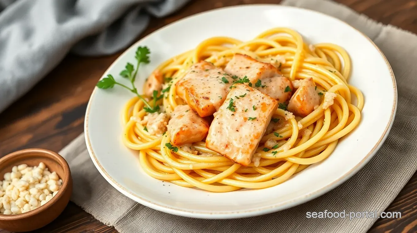 Creamy Smoked Salmon Spaghetti