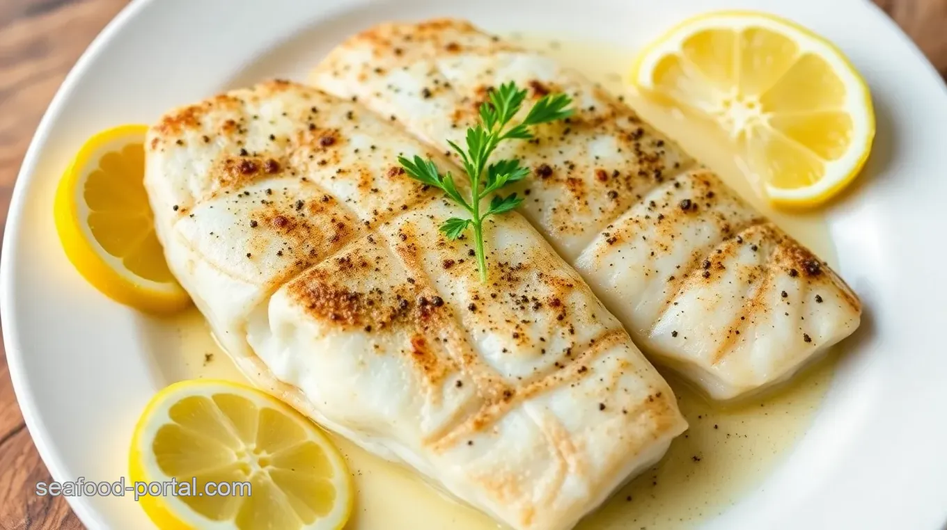 Pan-Seared Corvina Sea Bass with Lemon Herb Sauce